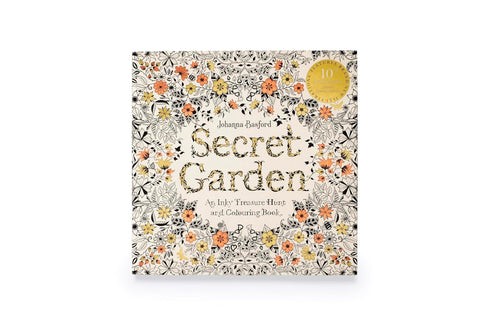 SECRET GARDEN 10TH ANNIVERSARY SPECIAL EDITION COLORING BOOK - BASFORD. JOANNA